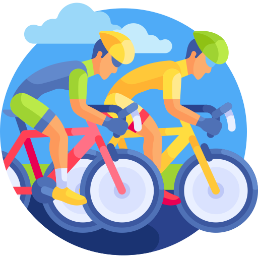 Bike Detailed Flat Circular Flat icon
