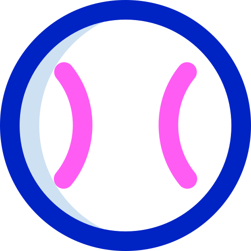 honkbal bal Super Basic Orbit Color icoon