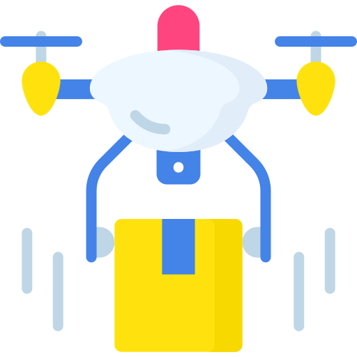 consegna con droni Special Flat icona