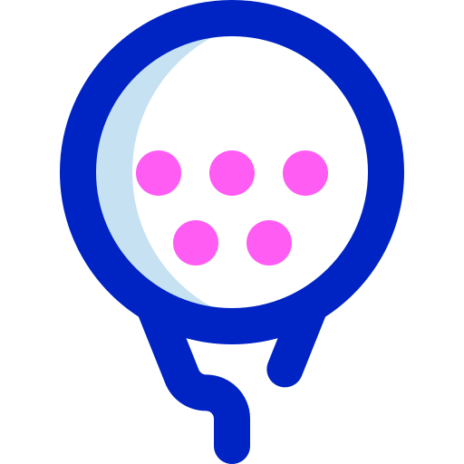 pelota de golf Super Basic Orbit Color icono