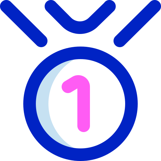 medalha Super Basic Orbit Color Ícone