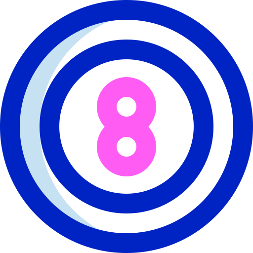 billiard ball Super Basic Orbit Color icon