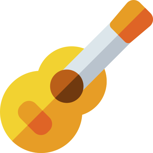 guitarra Basic Rounded Flat icono