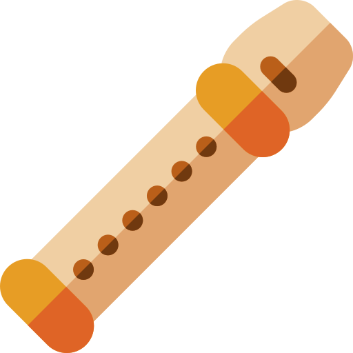 flauta Basic Rounded Flat icono
