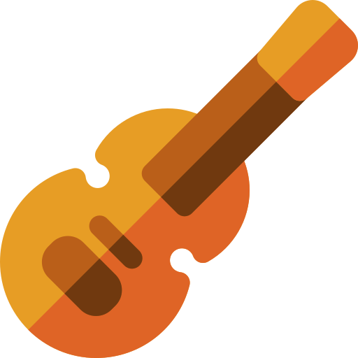 violín Basic Rounded Flat icono