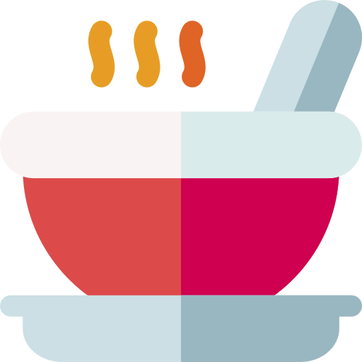 Hot soup Basic Rounded Flat icon