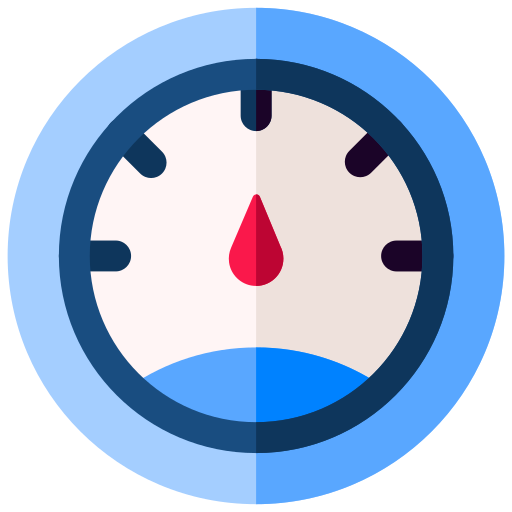 Speedometer Basic Rounded Flat icon