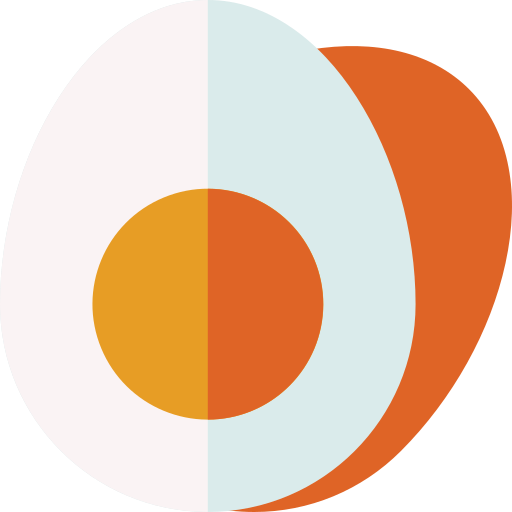 Boiled egg Basic Rounded Flat icon