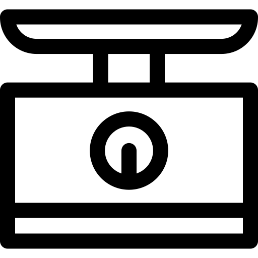 bilancia Basic Rounded Lineal icona