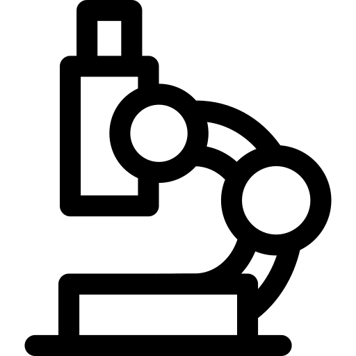 microscope Basic Rounded Lineal Icône