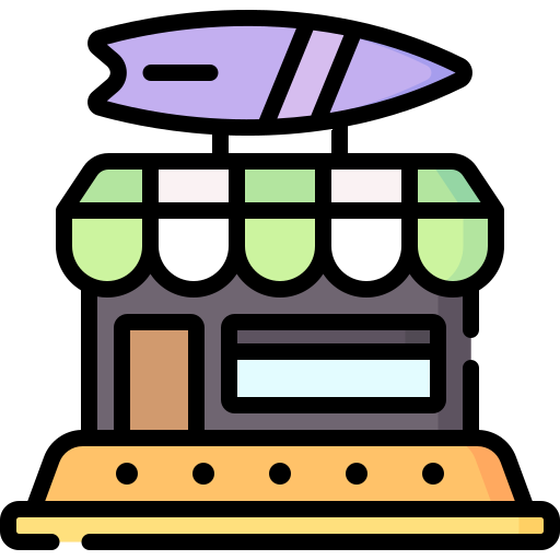 surf-shop Special Lineal color icon