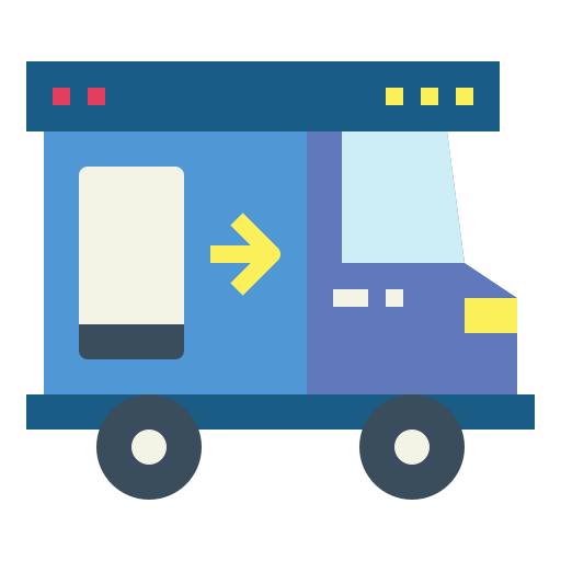 Delivery Smalllikeart Flat icon