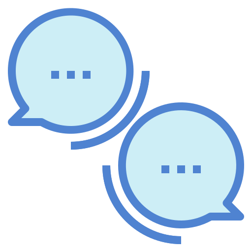 Chat Generic Blue icon