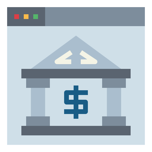 banca en línea Smalllikeart Flat icono