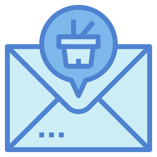 e-mail Generic Blue Ícone