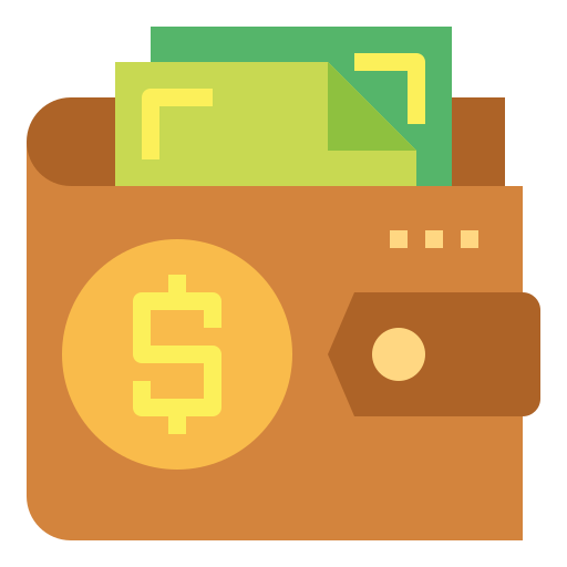 geldbörse Smalllikeart Flat icon