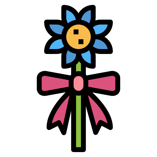 꽃 Smalllikeart Lineal Color icon