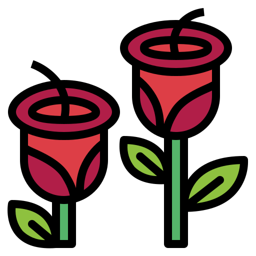 róża Smalllikeart Lineal Color ikona
