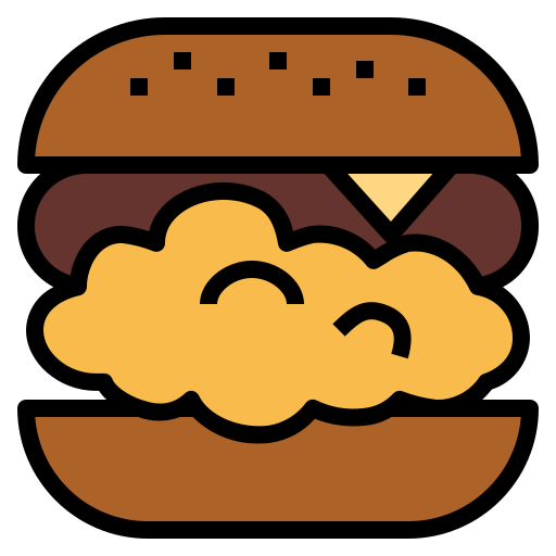 hamburguesa Smalllikeart Lineal Color icono