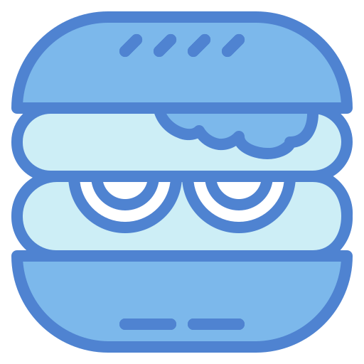ハンバーガー Generic Blue icon