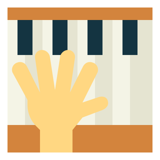 klavier Smalllikeart Flat icon