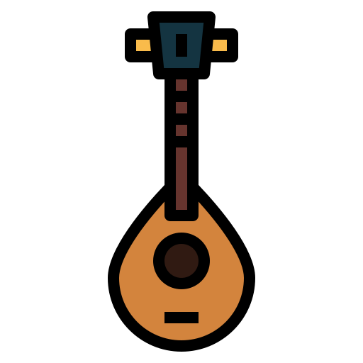 Mandolin Smalllikeart Lineal Color icon