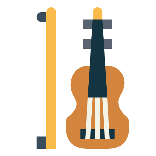 바이올린 Smalllikeart Flat icon