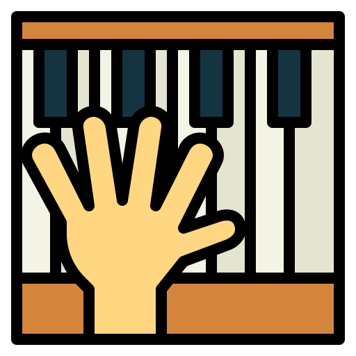 pianoforte Smalllikeart Lineal Color icona