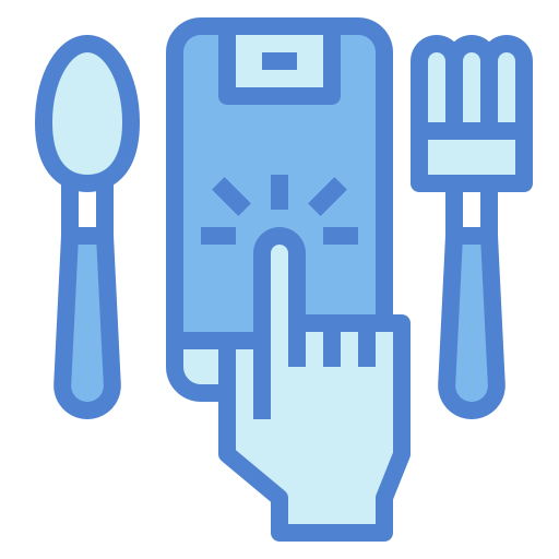 Order food Generic Blue icon
