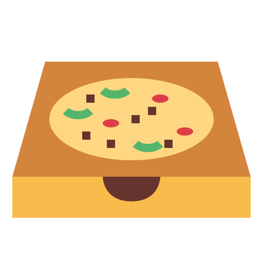 Коробка для пиццы Smalllikeart Flat иконка
