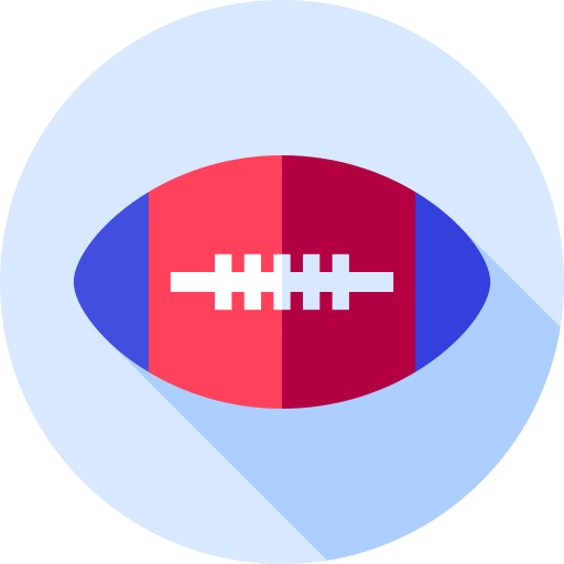futbol amerykański Flat Circular Flat ikona