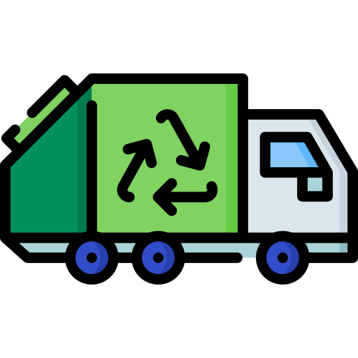 Garbage truck Special Lineal color icon