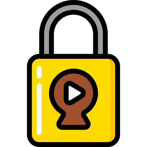Lock Basic Miscellany Lineal Color icon