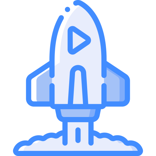 fusée Basic Miscellany Blue Icône