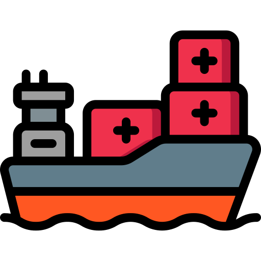 statek towarowy Basic Miscellany Lineal Color ikona