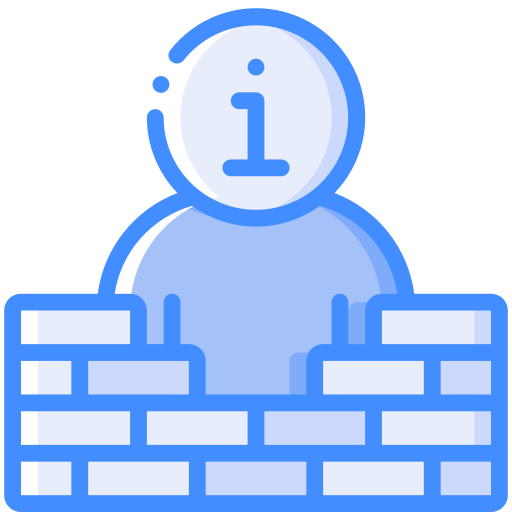 firewall Basic Miscellany Blue Ícone