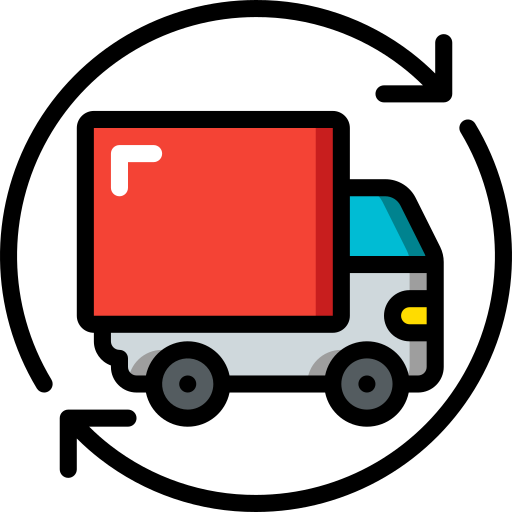 ciężarówka dostawcza Basic Miscellany Lineal Color ikona