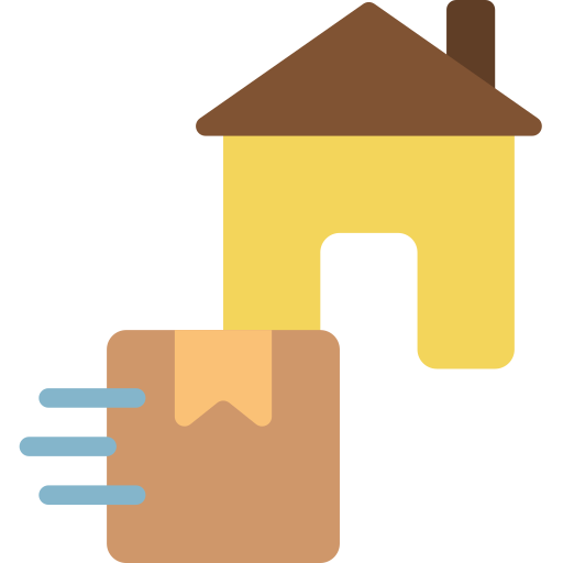 Home delivery Basic Miscellany Flat icon