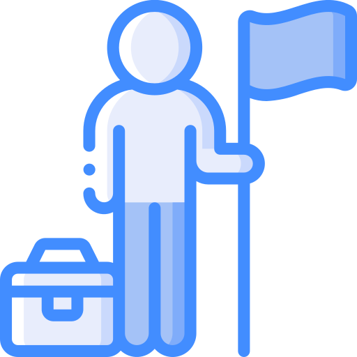 Worker Basic Miscellany Blue icon