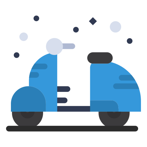scooter Flatart Icons Flat Icône