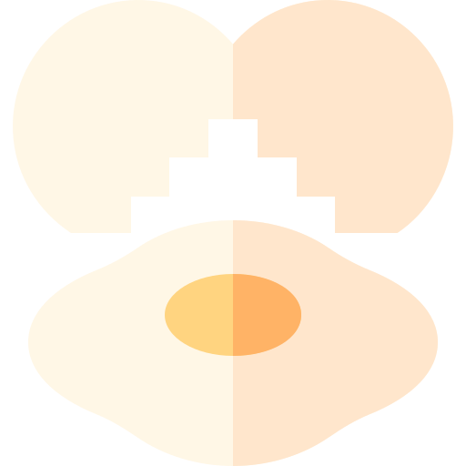 Fried egg Basic Straight Flat icon