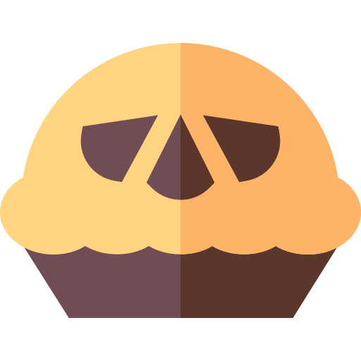 torta di mele Basic Straight Flat icona