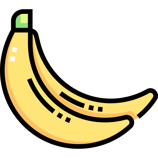 banany Detailed Straight Lineal color ikona