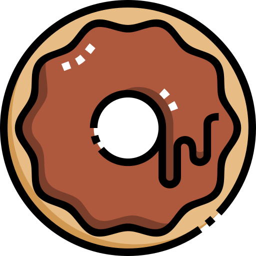 Donut Detailed Straight Lineal color icon