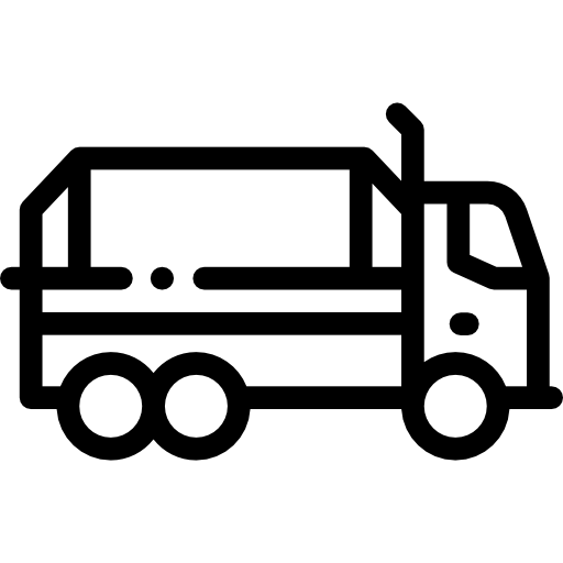 caminhão Detailed Rounded Lineal Ícone
