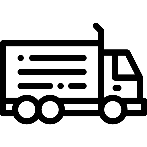 transport ciężarowy Detailed Rounded Lineal ikona