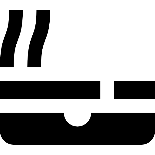 cenicero Basic Straight Filled icono