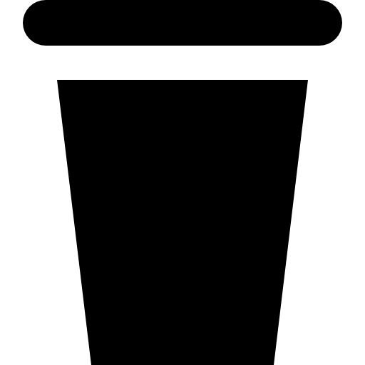 플라스틱 컵 Basic Straight Filled icon