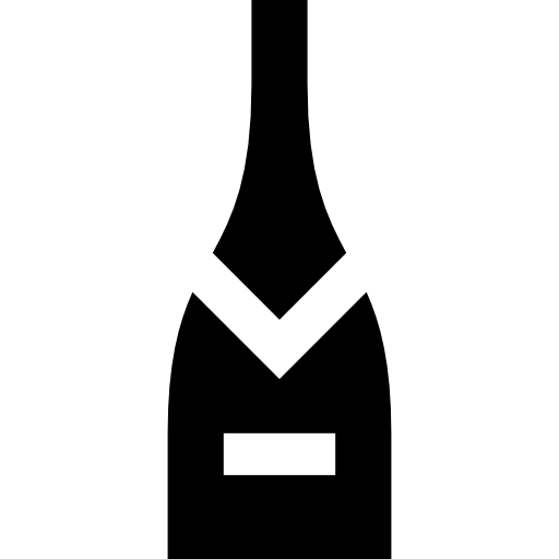 champagne Basic Straight Filled Icône