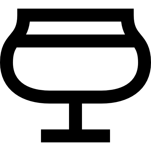brandewijn Basic Straight Lineal icoon